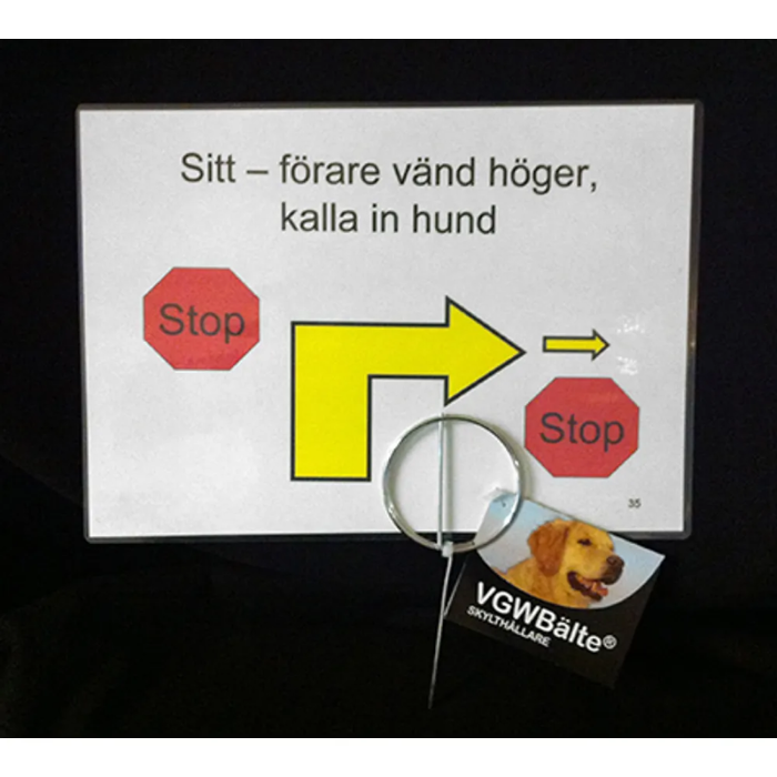 VGW Rally Skilteholder i Galvaniseret Stål til Hundetræning 16 cm / 10 stk