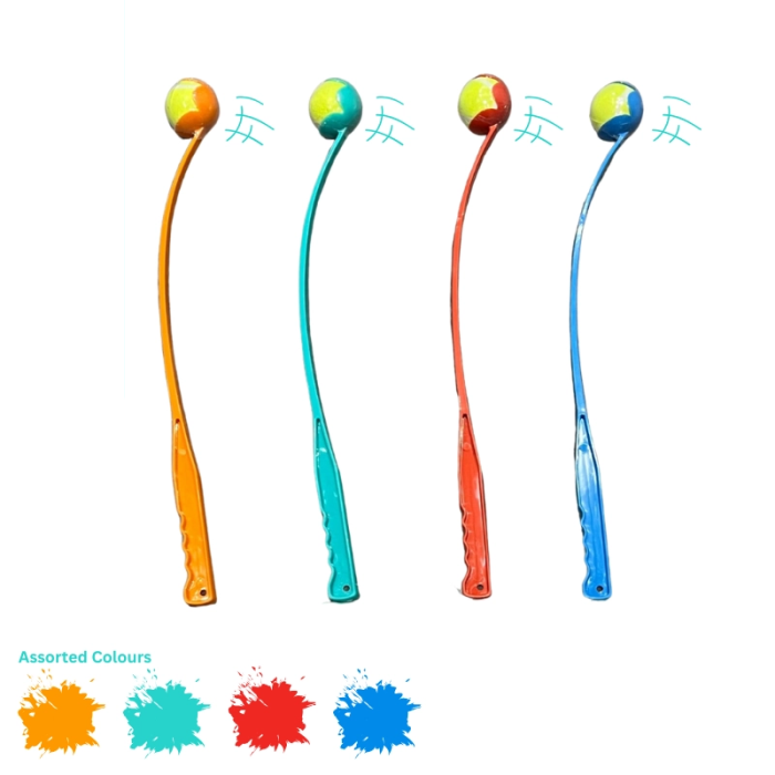 Boldkaster / Håndkatapult med bold Legetøj til Hund 62 cm Ass Farve