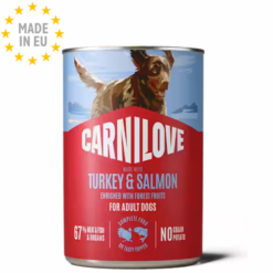 Carnilove Vådfoder til Hund m. Laks & Kalkun kød 400g, EU