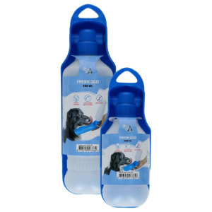 Coolpets Fresh 2GO Vandflaske til Hund 300ml / 500ml, Blå
