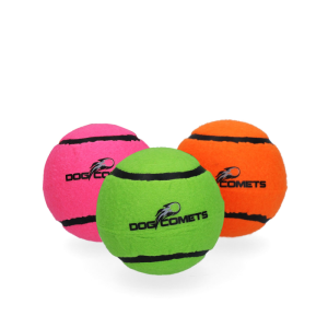 Dog Comets Starlight Tennisbold Legetøj til Hund S Ø5cm, Pink/ Orange/Grøn