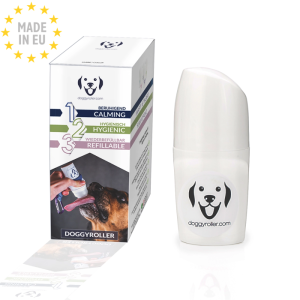 Doggyroller Genopfyldelig Fodertube Til væske til Hund 50ml, Hvid/Navy