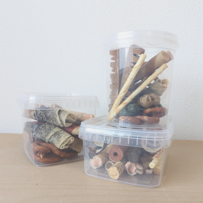 Fredagsslik til Hund - Bland selv Hundsnacks + bøtte