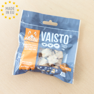 MUSH Vaisto - Frysetørret Mini Pose Grå Kylling, Kalkun, Lam og Grønsager - 25g