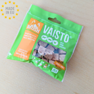 MUSH Vaisto - Frysetørret Mini Pose Grøn Okse, Gris Kylling og Grønsager - 25g