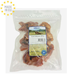 Whesco Grise Indreøre Naturlig Hundesnack 200 g, Fra EU