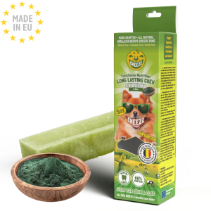 Cheez Nepalesisk Hundesnack Tyggeben m Spirulina M, 85g 1 stk Fra EU