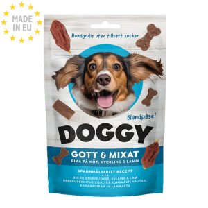 Doggy Semi-Moist Bløde Godbidder m. Kylling & Lam & Okse 60 g, EU