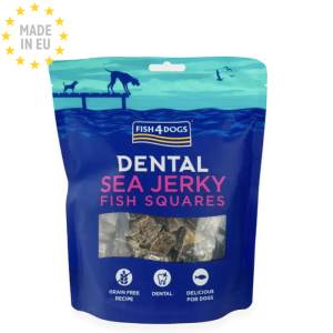 Fish4Dogs Dental Fish Jerky Fish Squares- Sund Fiske Snacks til Hund 100g