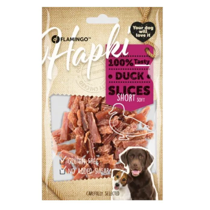 Hapki Ande slice Bløde Godbid/Hundesnack til Hund, Kornfri, 85g