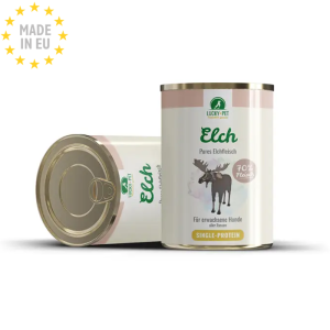 Lucky Single Protein Vådfoder Til Hund m. Elg 800g, EU