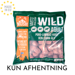 MUSH Vaisto WILD Barf Naturlig Hundefoder (Ren Lam Elg) XL 3kg