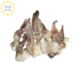 Treattime Kaninøre med pels Kødben/Hundesnack 100g - Fra EU