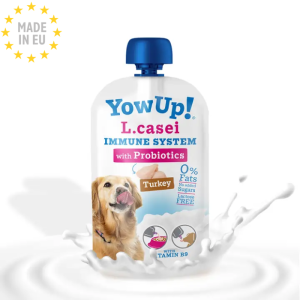Yowup L-Casei Prebiotic, m Kalkun Laktosefri Yogurt for fordøjelsen Til Hunde 115g, EU