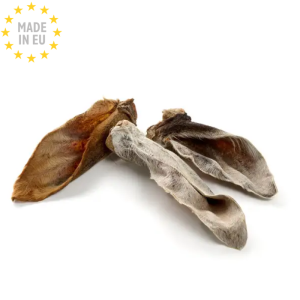 Kauartikel Kalveører Med Pels, Naturlig Snack til hund 1 stk, EU