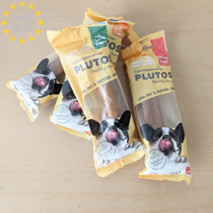 Plutos Healthy Chews – 100 % Naturlig Tandrensende Oste Tyggeben, 3 x Large, EU Ass Smag