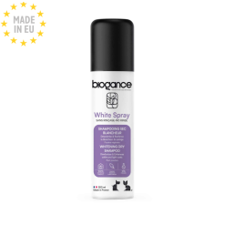 Biogance Dog White Snow dry shampoo (White Spray), til lys pels, Hundepleje, 300ml, EU