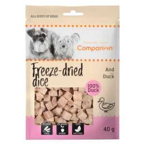 Companion Frysetørret Snack 100 % And Sund Hunde godbid And, 40g