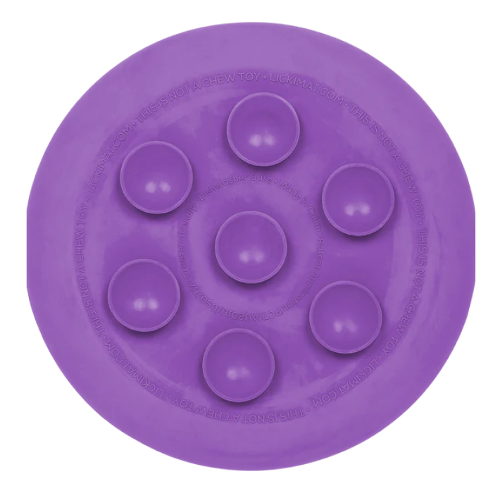 LickiMat Ufo, Slow feeder Skål til hund 100% Naturgummi Ø19x19 cm