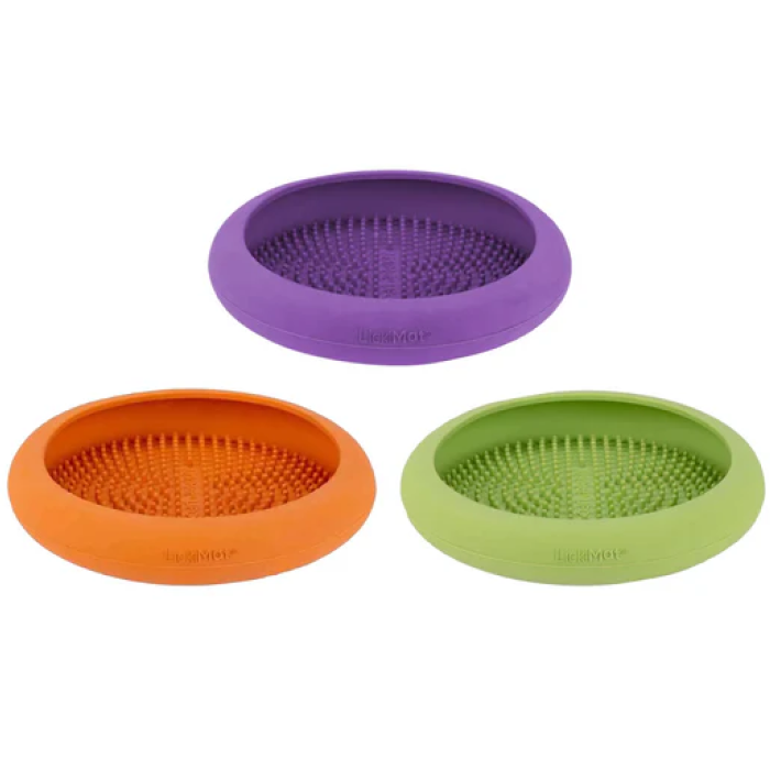 LickiMat Ufo, Slow feeder Skål til hund 100% Naturgummi Ø19x19 cm