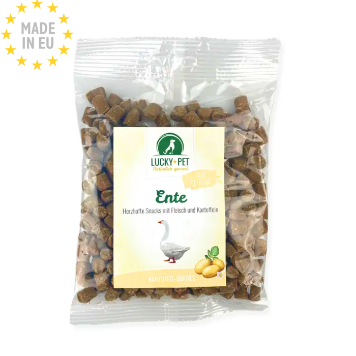 Lucky Semi-Moist Bløde Godbidder m. And & Kartoffel 200 g, EU