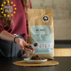 Mr. Bones Dry Barf Naturlig Hundefoder med Kanin & Kalkun, 2kg EU - Billede 2