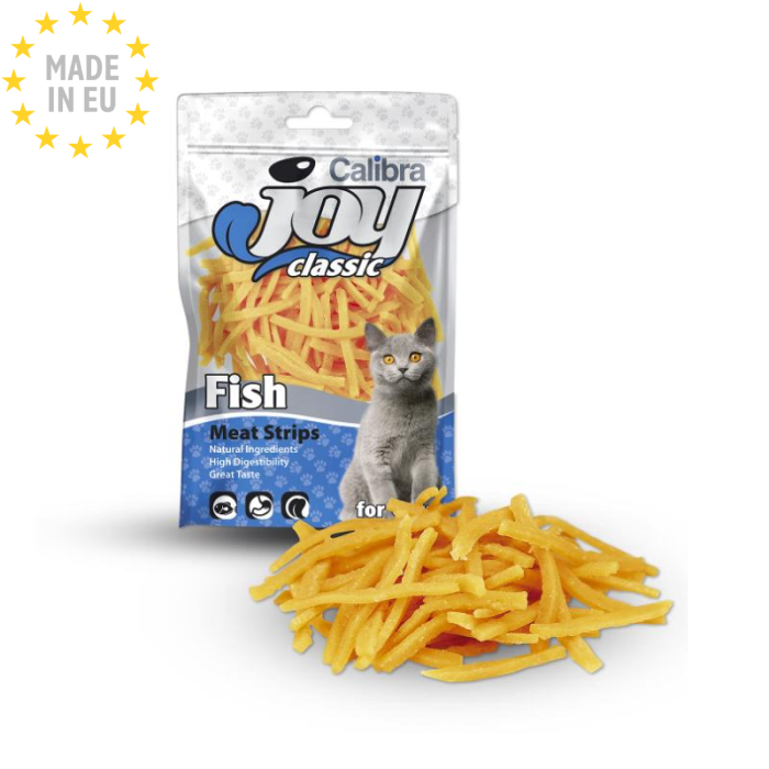 Calibra Joy Dog Fiskestrimler, Godbid til Kat, Lav Fedt 70 g EU