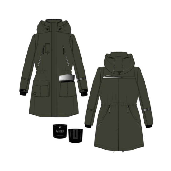 Catago, Trainer Unisex Jakke, Grape Leaf, Funktionel /Vandtæt /Praktiske lommer XS- 2XL - Billede 3