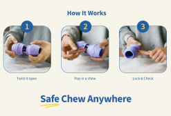 Alternative view of Chewise Snack‑Holder – Sikker tyggetid til Kødben Slidstærkt, Gul