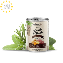 Chicopee Dog Pure Lam & And, Vådfoder til Hund, 400g, EU