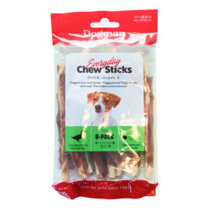 Dogman tyggeben Tandrensende Godid m And 8 stk, 12,5 cm, 80g