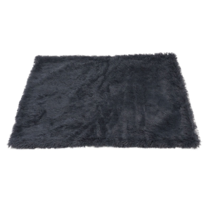 Fluffy Sofa Tæppe, Blødt & Lækkert, Til Hund & Kat, Koksgrå 100x70 cm
