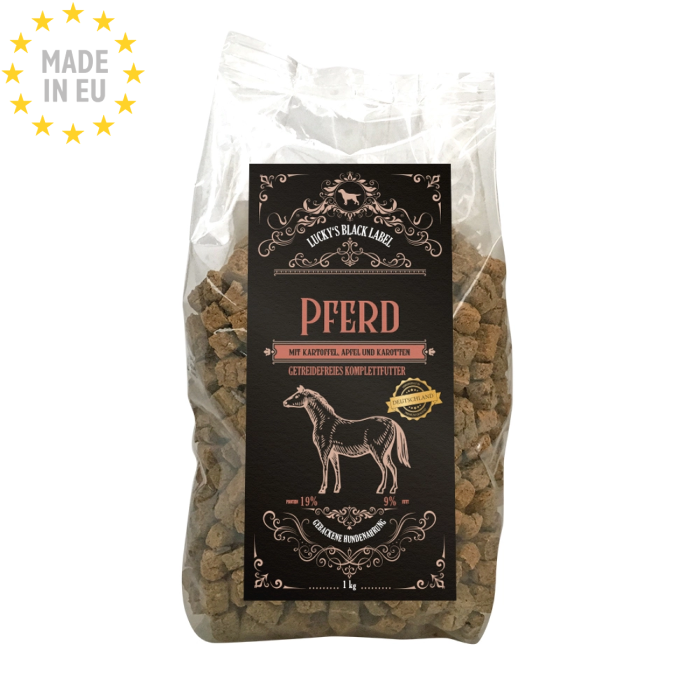 Lucky Tørfoder til Hund Mono protein Hest m. kartofler & amarant, 1 kg, EU