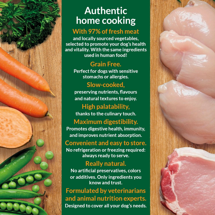 Arquivet Fresh Stew Komplet Kornfri Monoprotein Vådfoder Måltid til Hund, Griseøre, 280g, EU - Billede 3