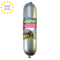 Arquivet Natural Vådfoder Pølse Hund, Svin & Grønsager 500g, EU