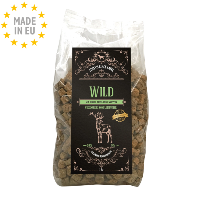 Lucky Tørfoder til Hund Mono protein Vildt m. kartofler & amarant, 1 kg, EU