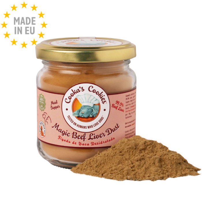 Magic Liver Dust Meal topper 100 % Naturligt tilskud, Cooka's Cookies, EU