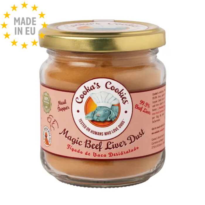 Magic Liver Dust Meal topper 100 % Naturligt tilskud, Cooka's Cookies, EU