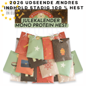 Monoprotein Allergivenlig Julekalender til hund, 100 %Hest, EU