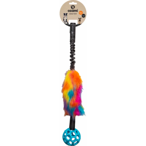 Ozami Play-n-tug Unicorn med bold, Belønnings legetøj Hund 65 cm
