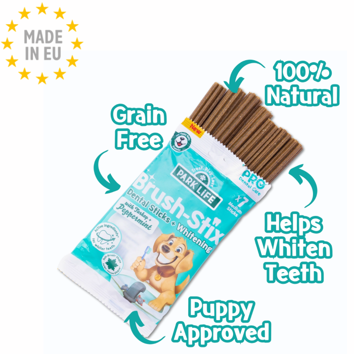 Park life - Dental Stixs Turkey & Peppermint Kornfri til Hund, 7 stk/ 180g, EU
