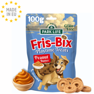 Park life - Fris Bix Frisbee Naturlig Kornfri Godbid til Hund Peanut Butter 100g, EU