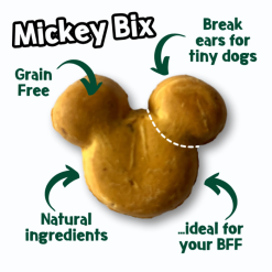 Park life - Mickey Bix Cheese Naturlig Kornfri Godbid til Hund Ost 100g, EU