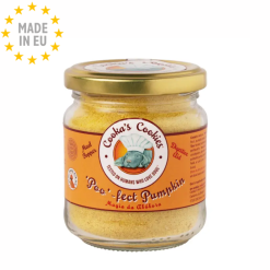 Poo-Fec Pumpkin Meal Topper Hundemad og Foder pynt til hund 100 % Naturligt Tilskud, Cooka's Cookies, EU