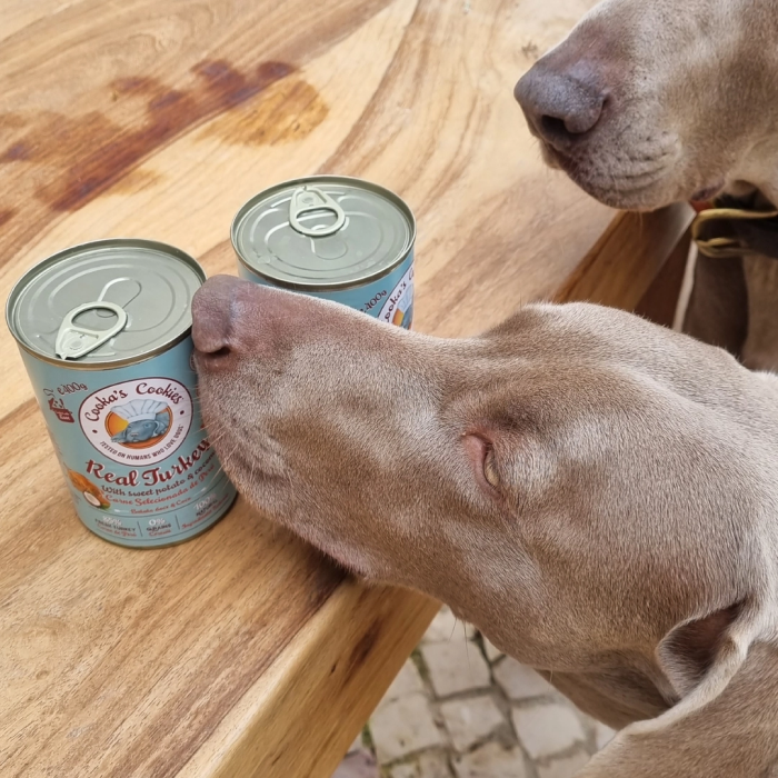 Real Turkey - Naturlig Monoprotein Vådfoder til Hund, Kalkun 400g, Cooka's Cookies, EU - Billede 3