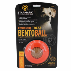 Starmark Bentoball Slow feeder Slidstærkt Aktivitetslegetøj Orange, M