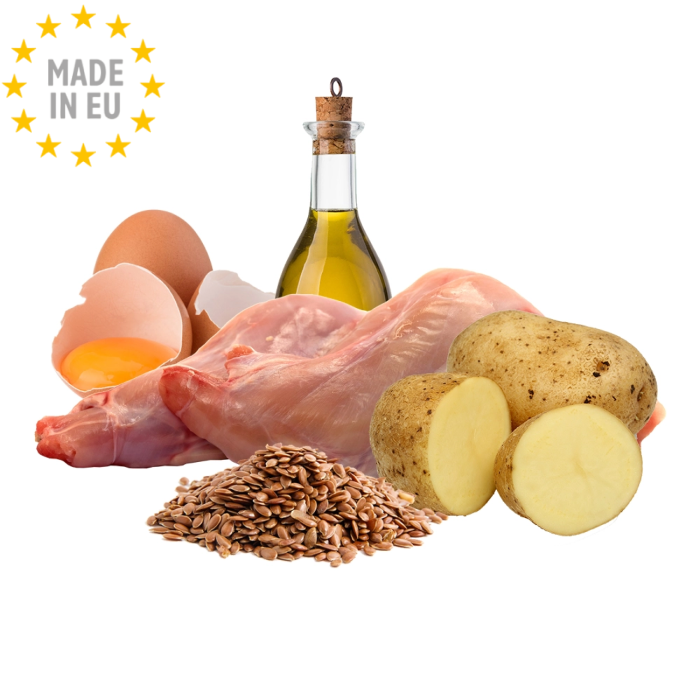 Wolf's Nature Hundefoder Kornfri GF, Kanin 1kg, EU