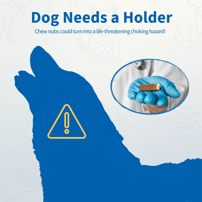 Chewise Snack‑Holder – Sikker tyggetid til Kødben Slidstærkt, Lilla X-Large - Billede 5