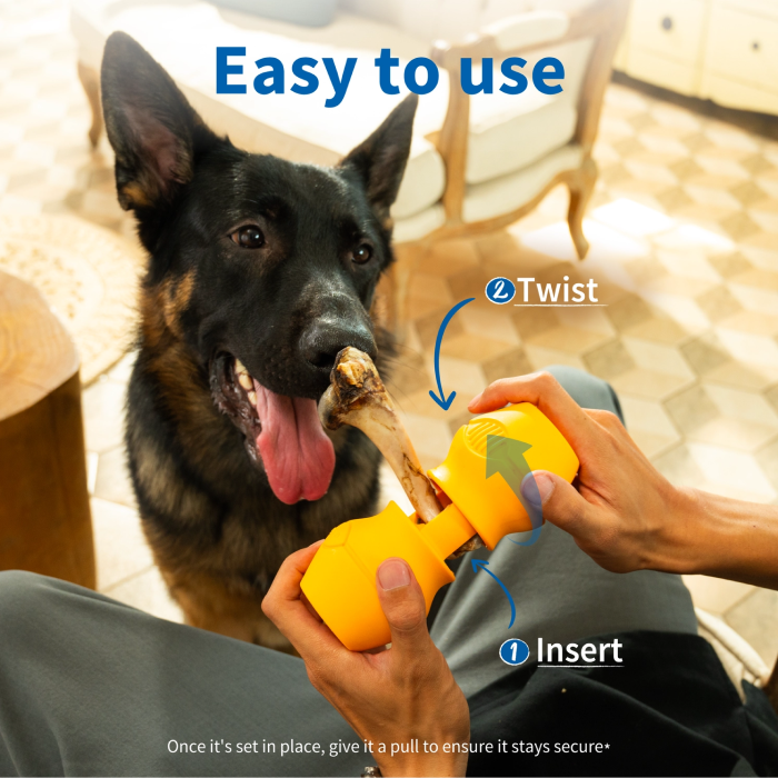 Chewise Snack‑Holder – Sikker tyggetid til Kødben Slidstærkt, Lilla X-Large - Billede 2