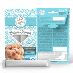 Dilishius Katlick Cremet snack til Kat, Kylling & Laks 48g, (4 x 12g)